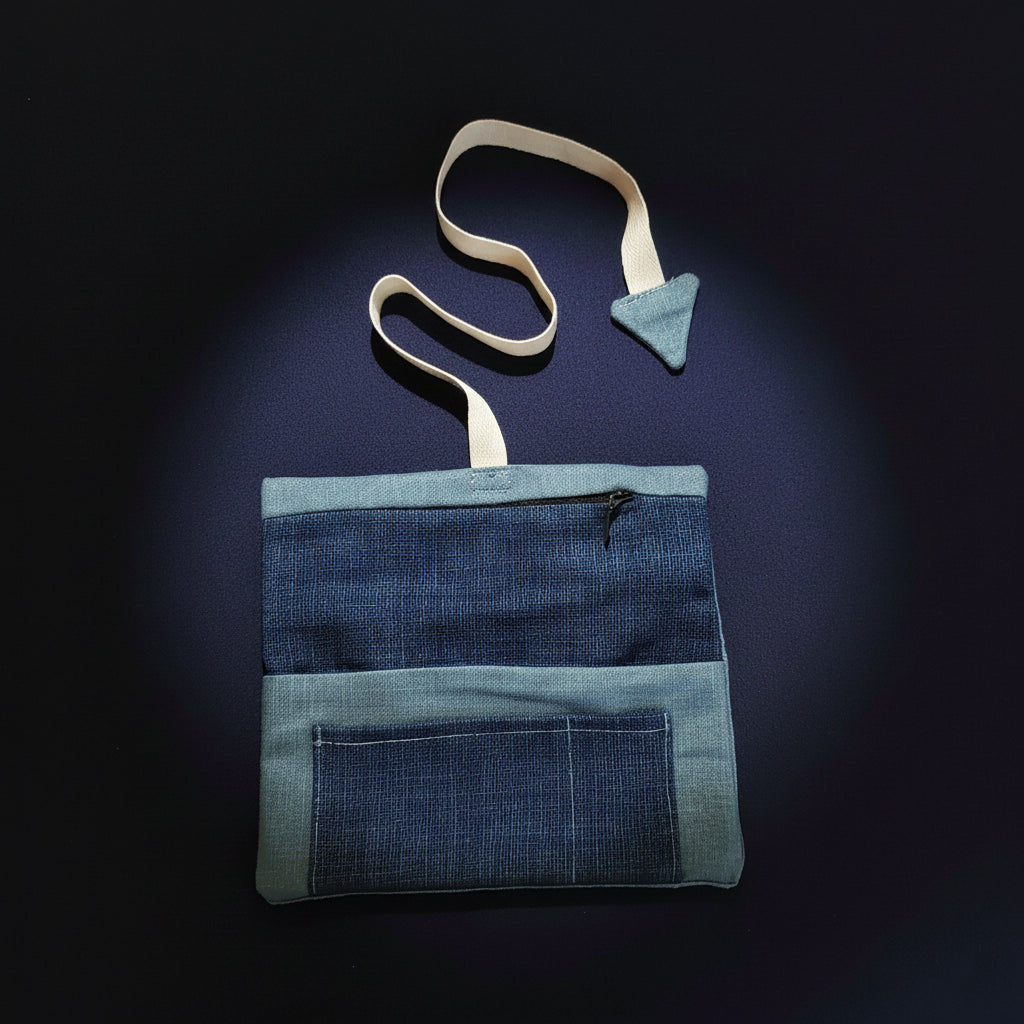 Upcycled multipurpose devil tail pouch