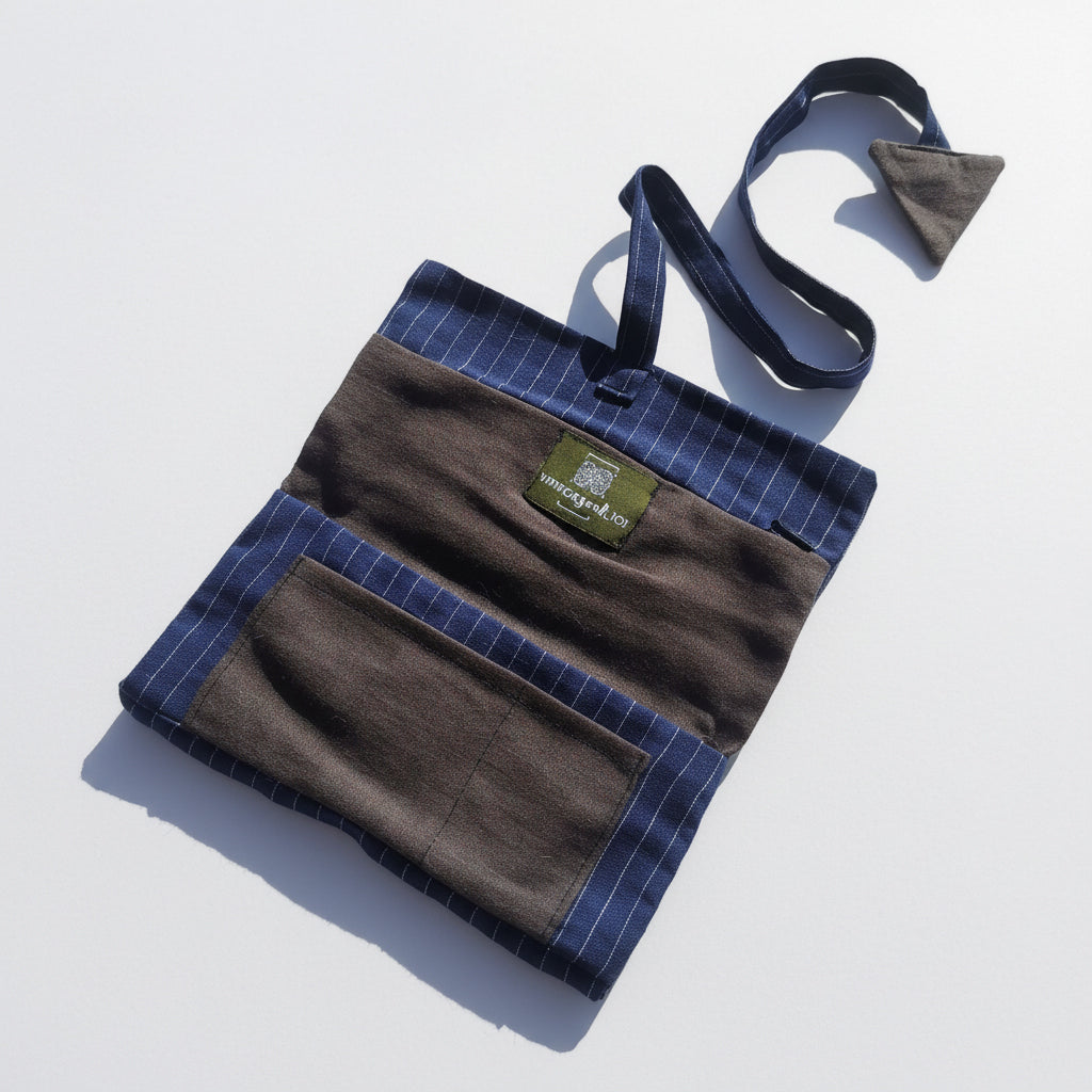 Upcycled multipurpose devil tail pouch