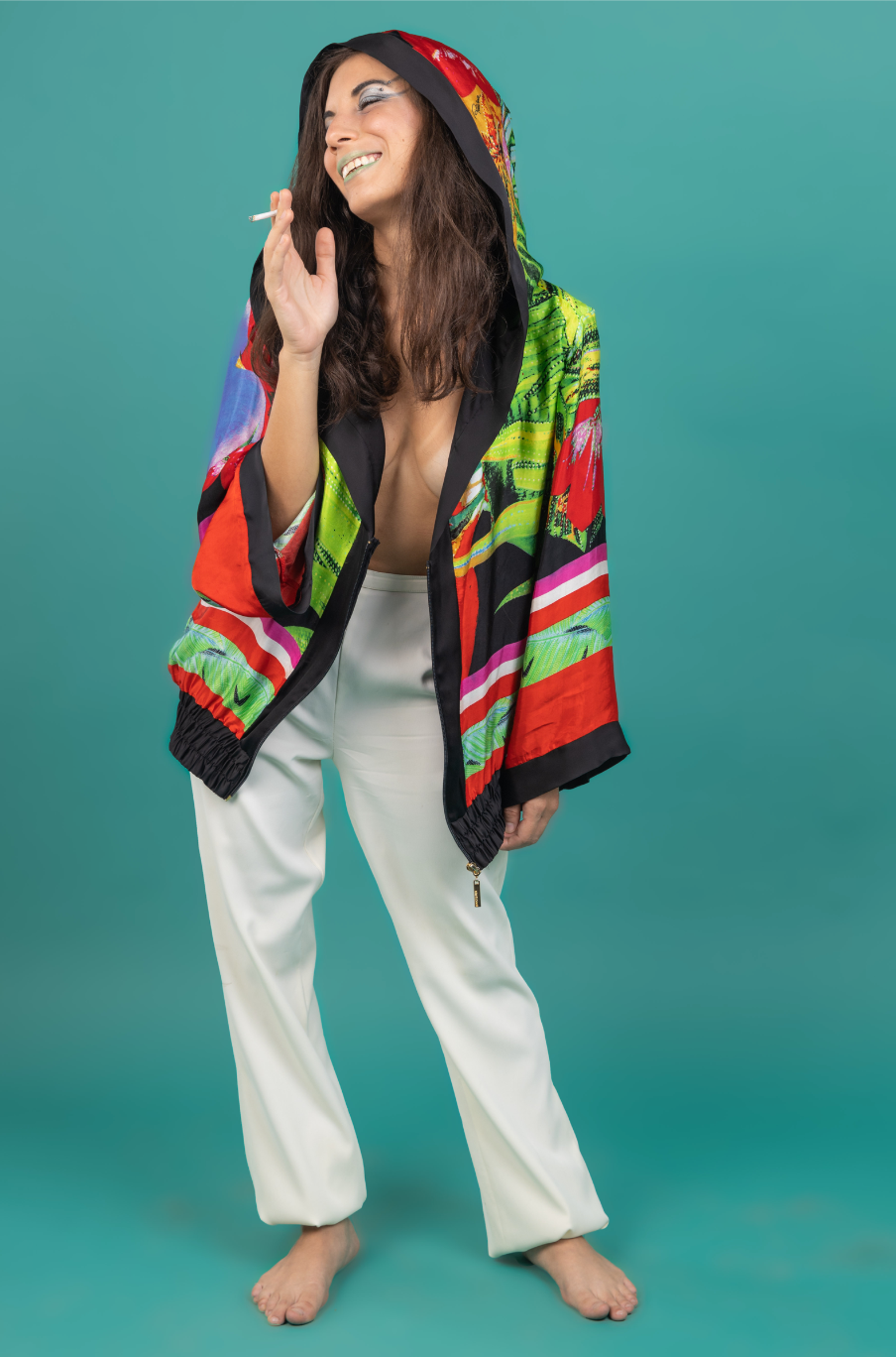 Roberto cavalli silk jacket