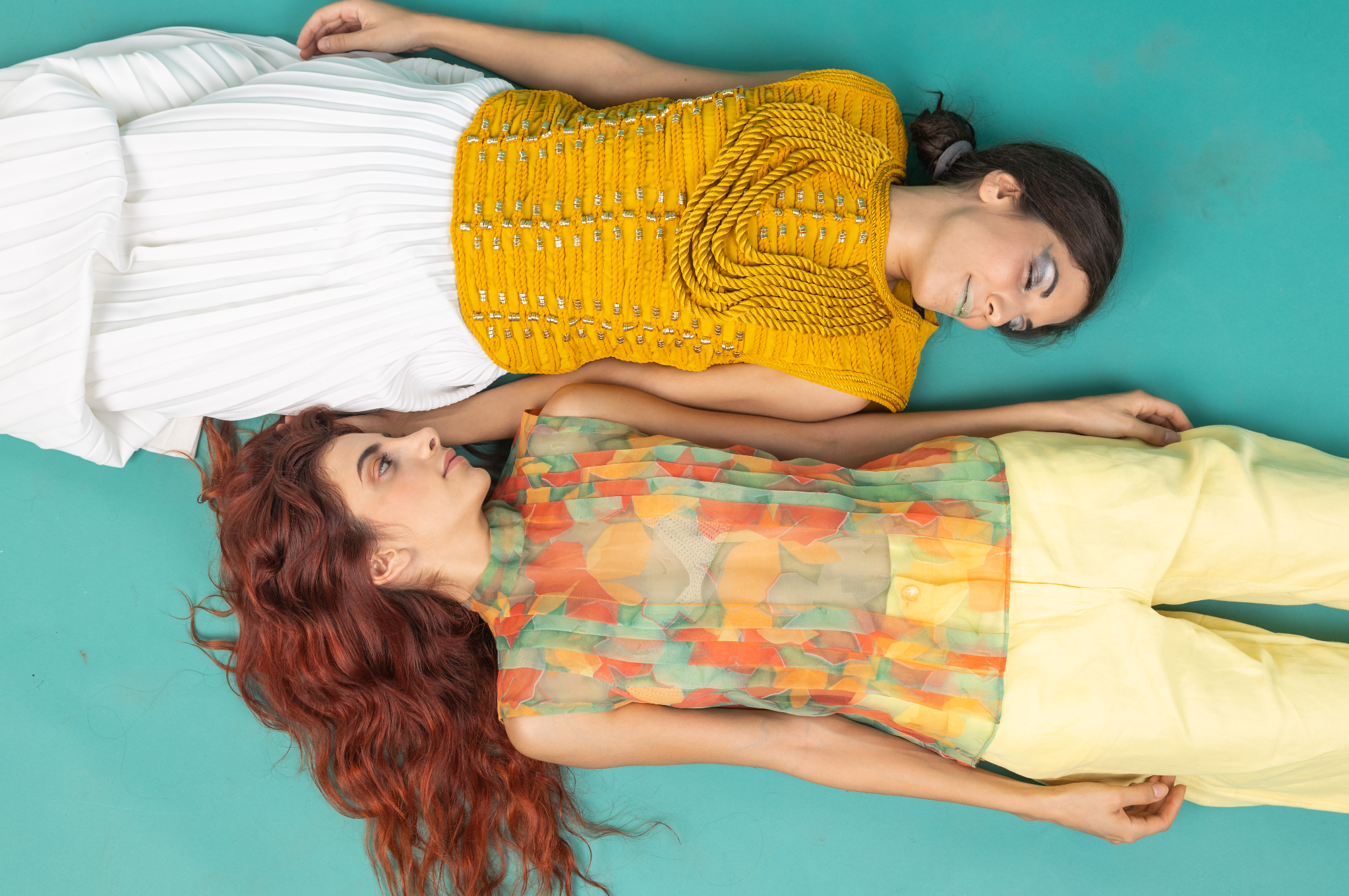 Floral see-through top