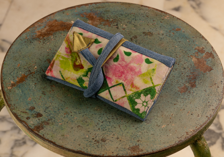 Upcycled multipurpose devil tail pouch