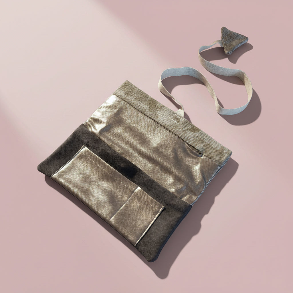 Upcycled multipurpose devil tail pouch