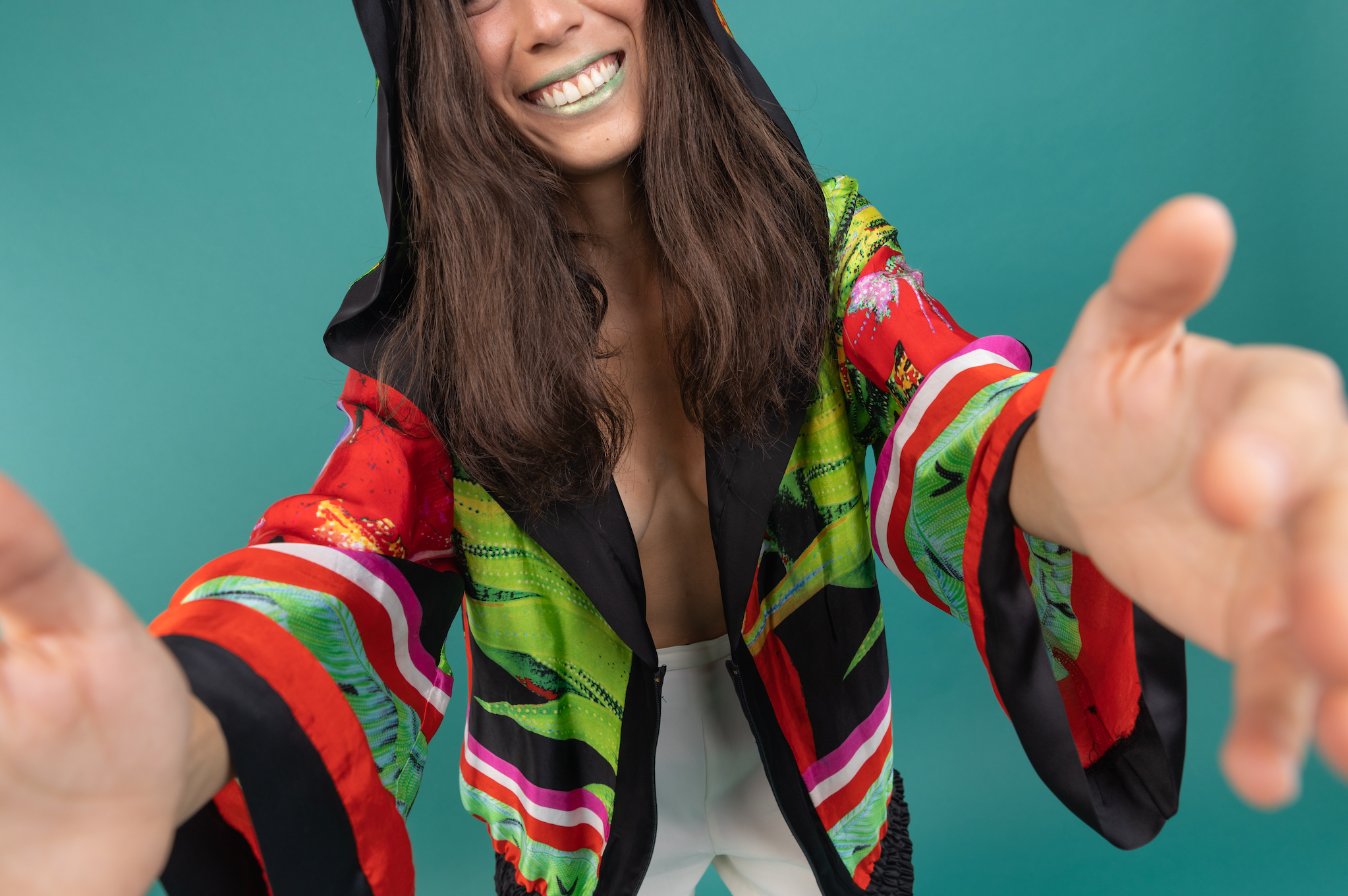 Roberto cavalli silk jacket