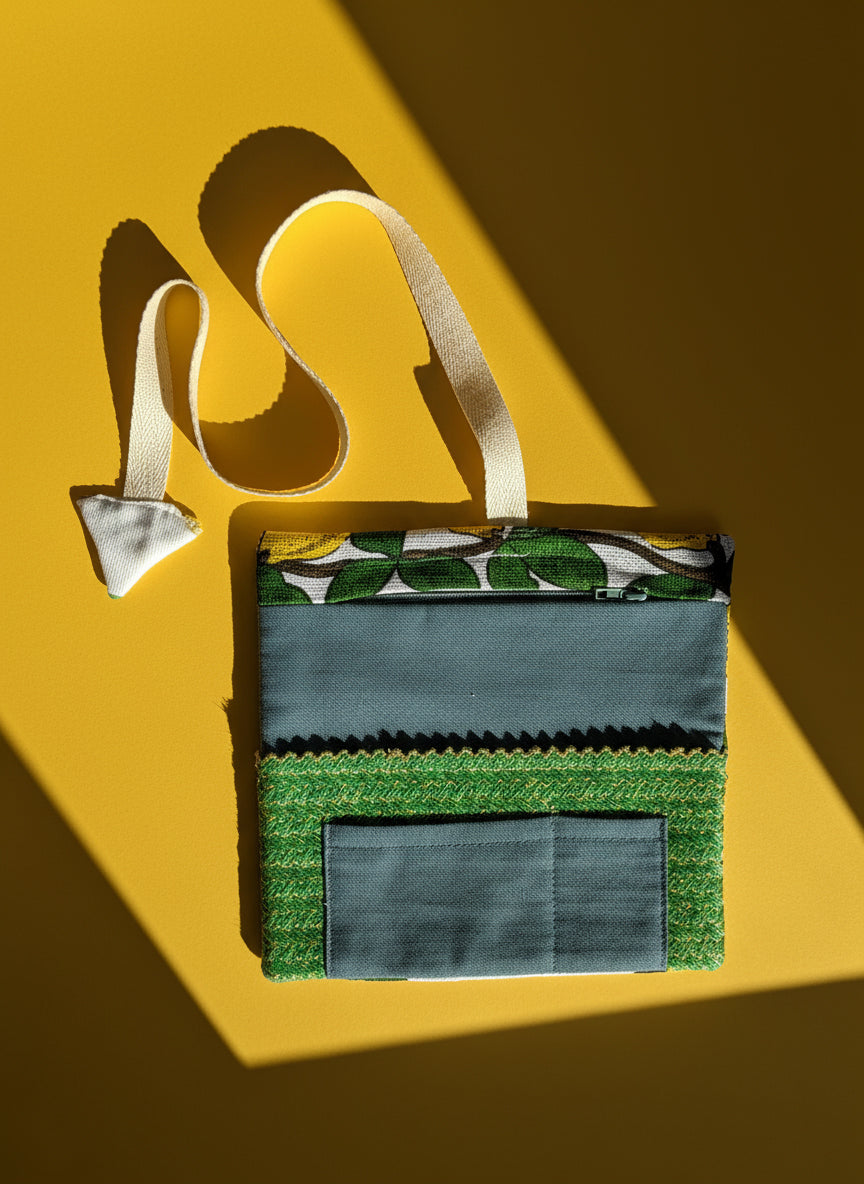 Upcycled multipurpose devil tail pouch