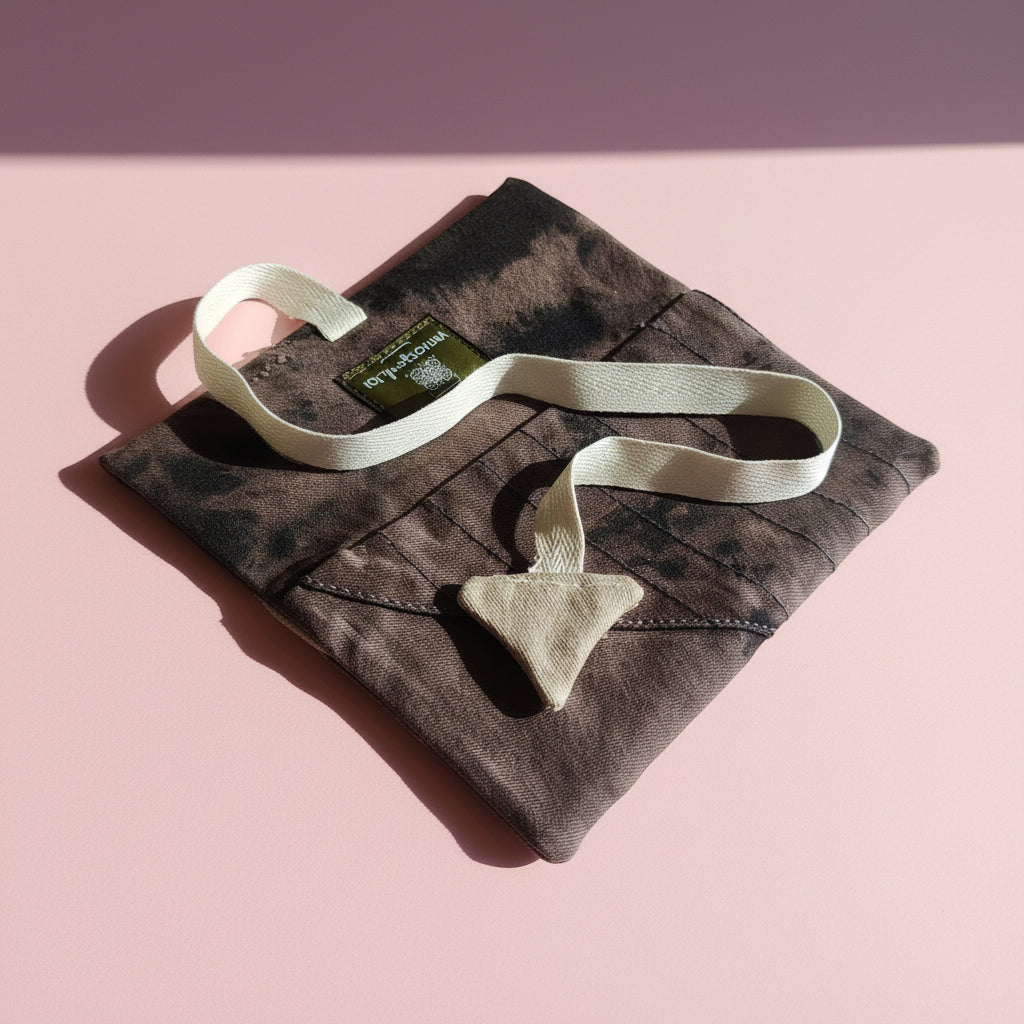 Upcycled multipurpose devil tail pouch