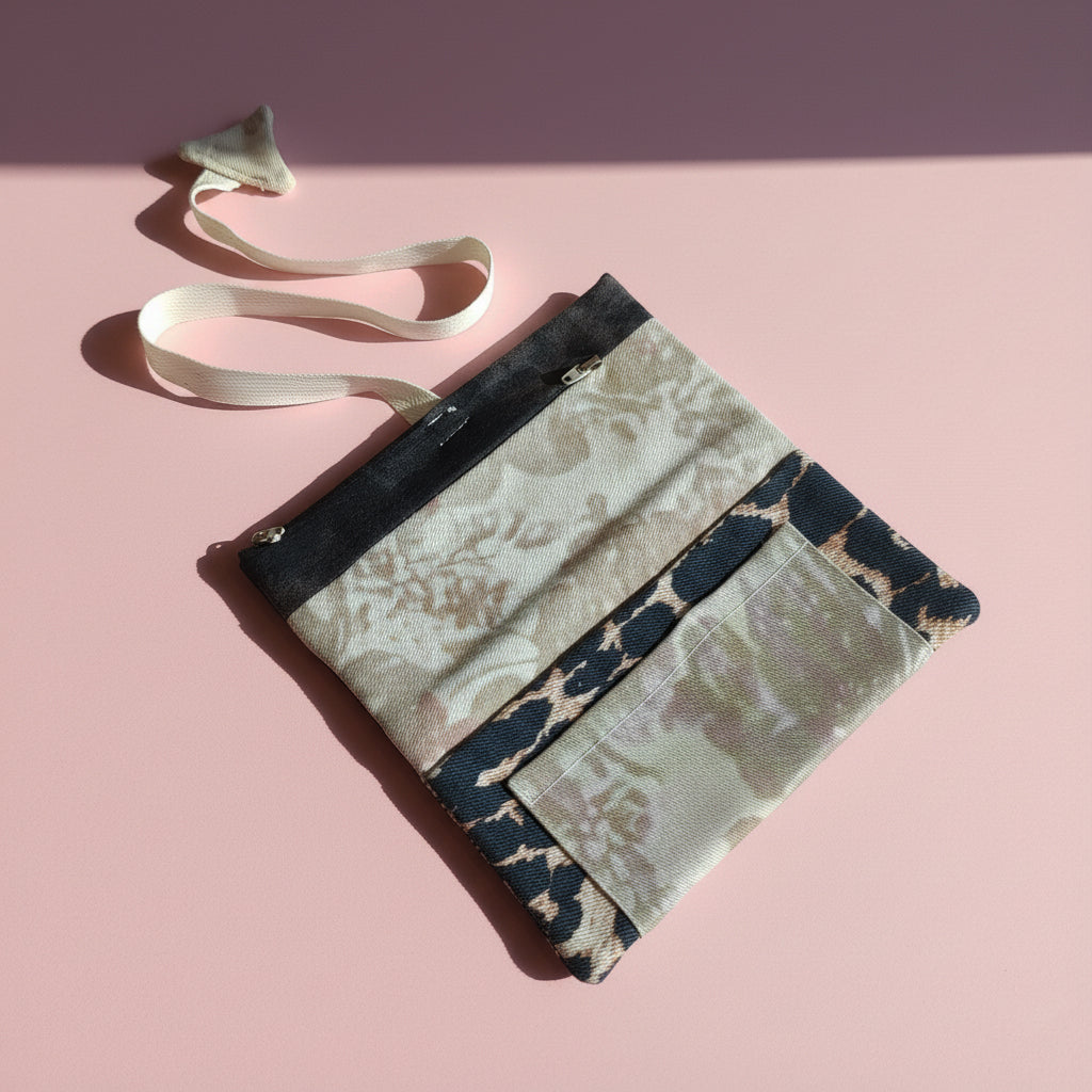 Upcycled multipurpose devil tail pouch