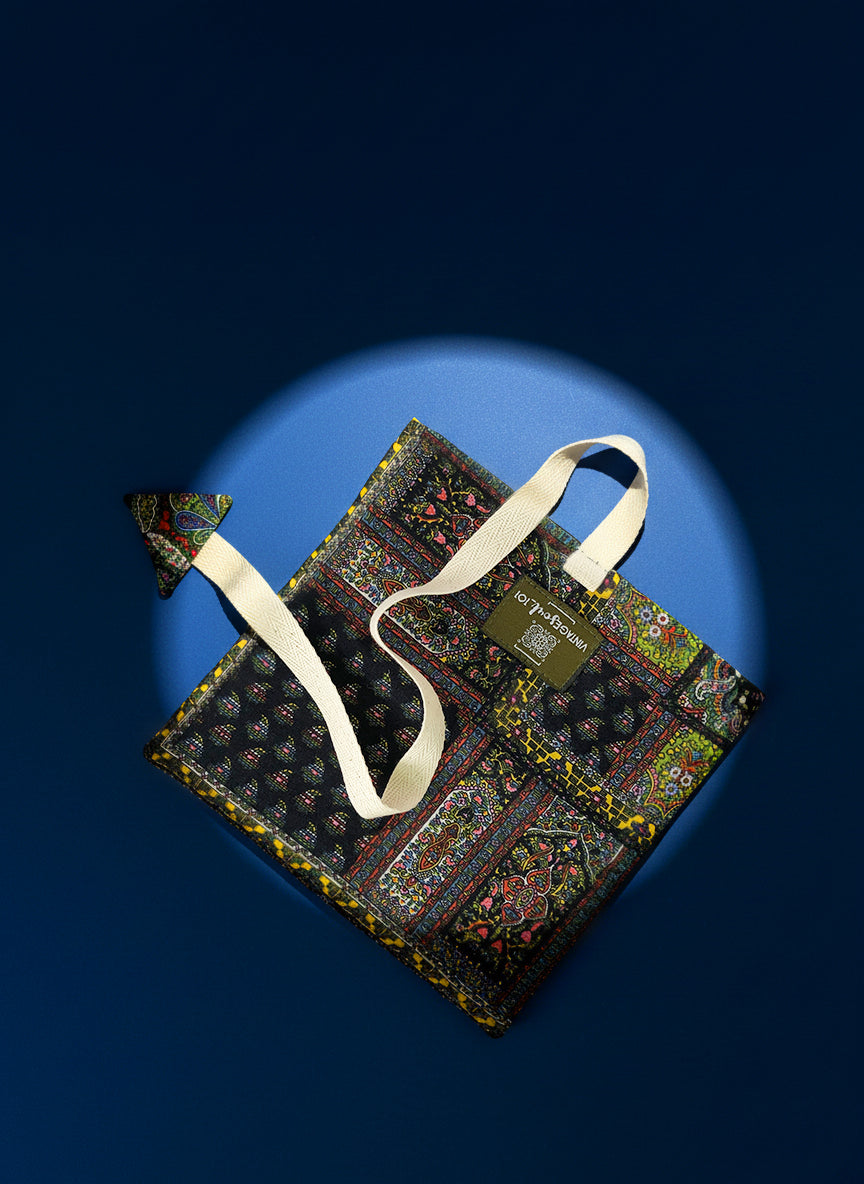 Upcycled Shiny Devil Tail Pouch