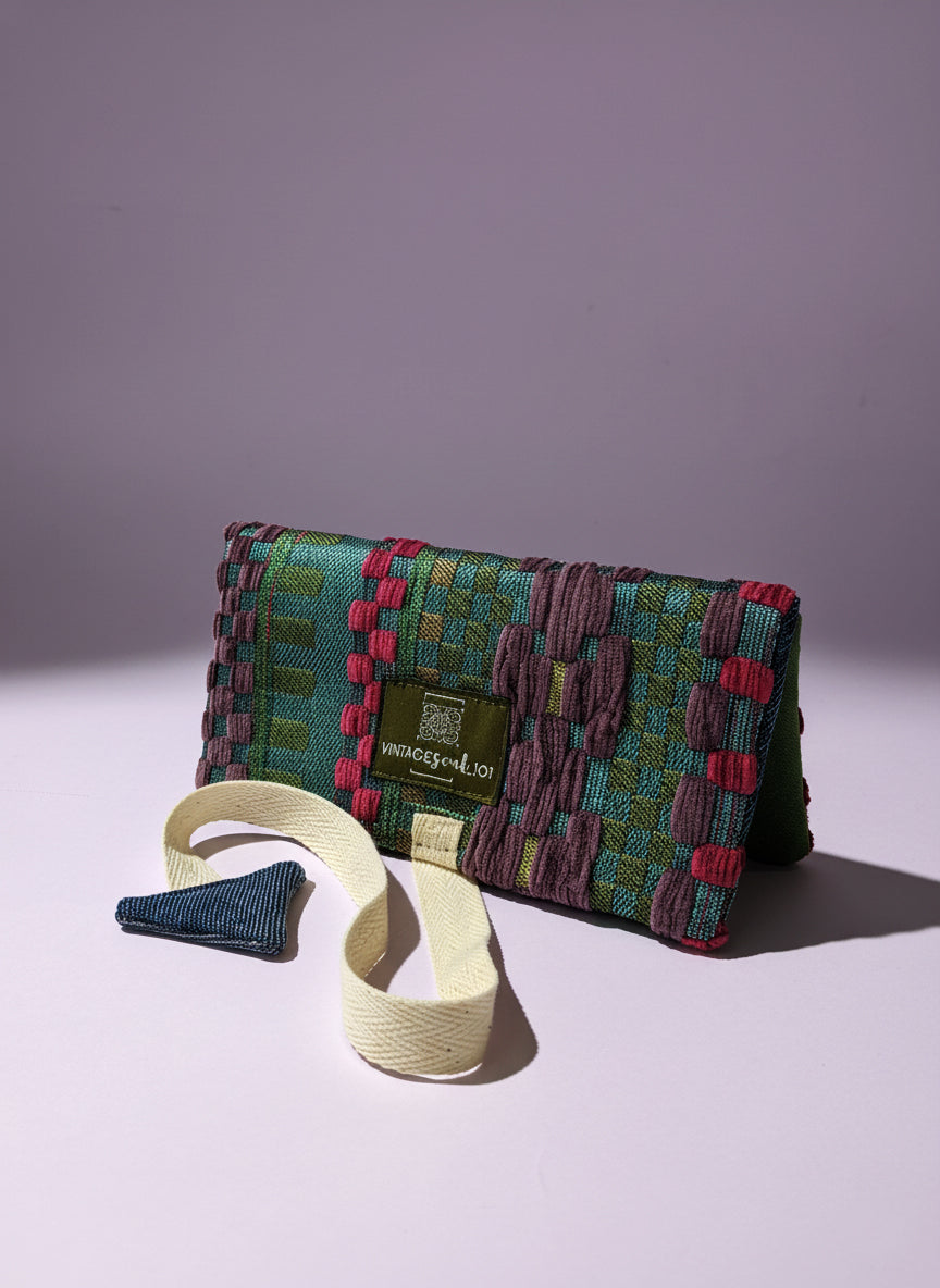 Upcycled multipurpose devil tail pouch