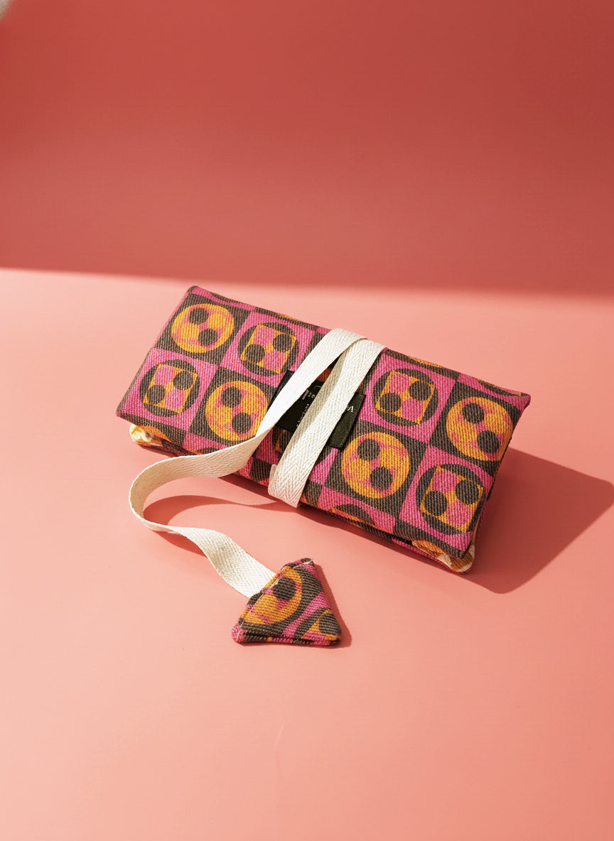 Upcycled multipurpose devil tail pouch