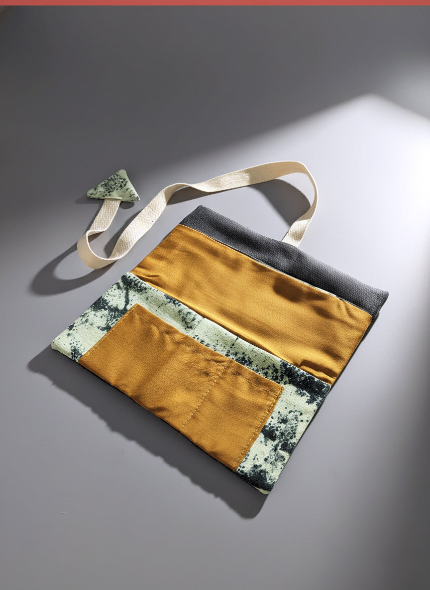 Upcycled multipurpose devil tail pouch