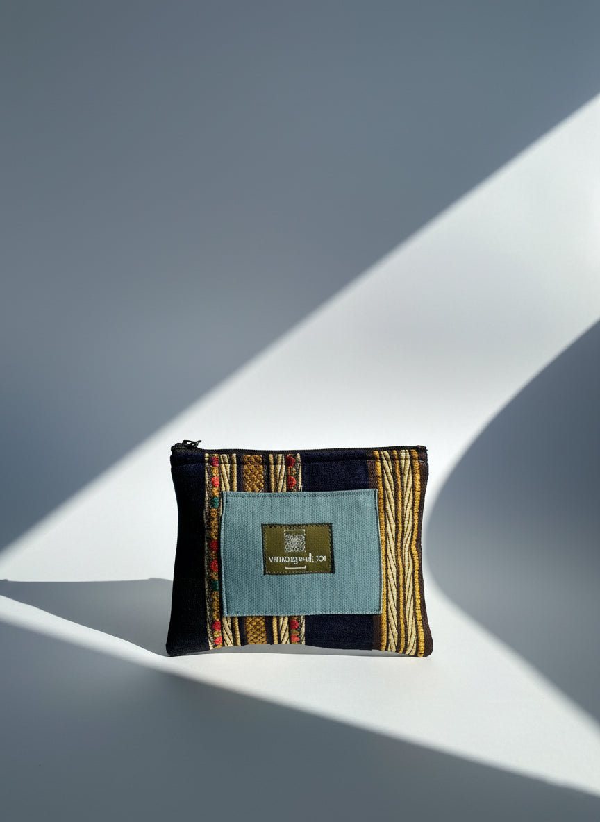 Upcycled mini-pouch