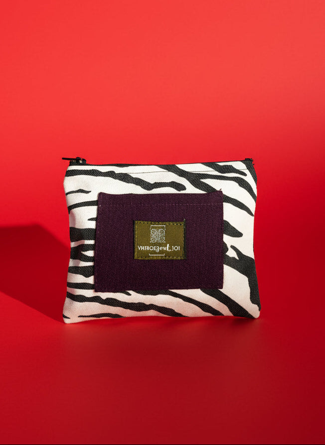 Upcycled mini-pouch