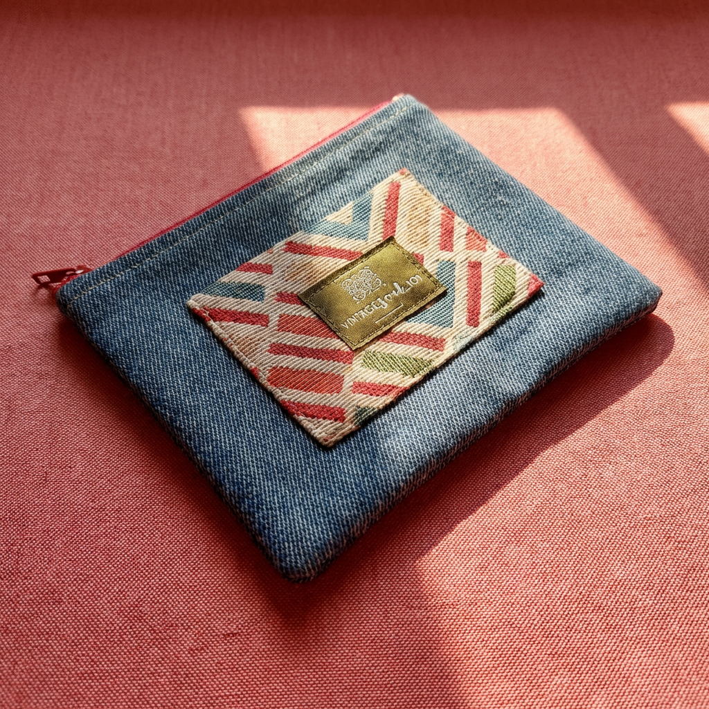 Upcycled mini-pouch