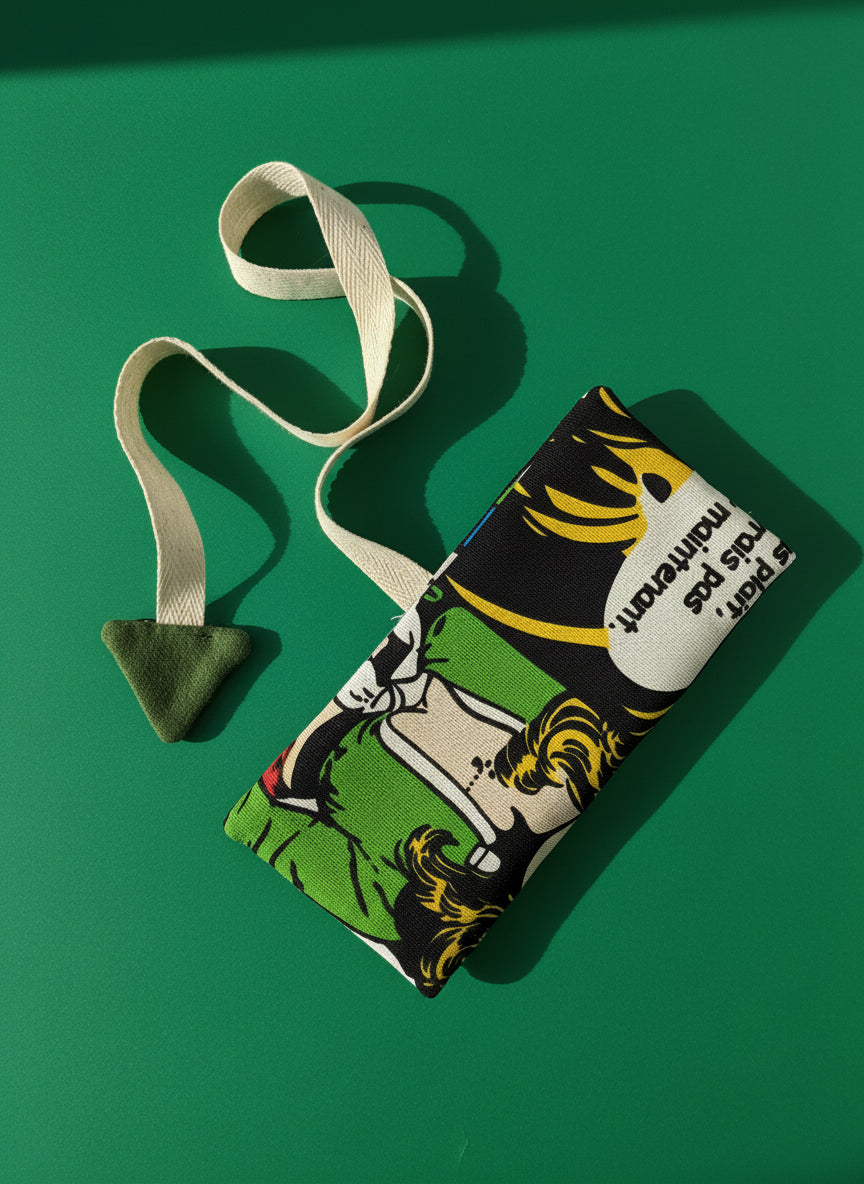 Upcycled multipurpose devil tail pouch