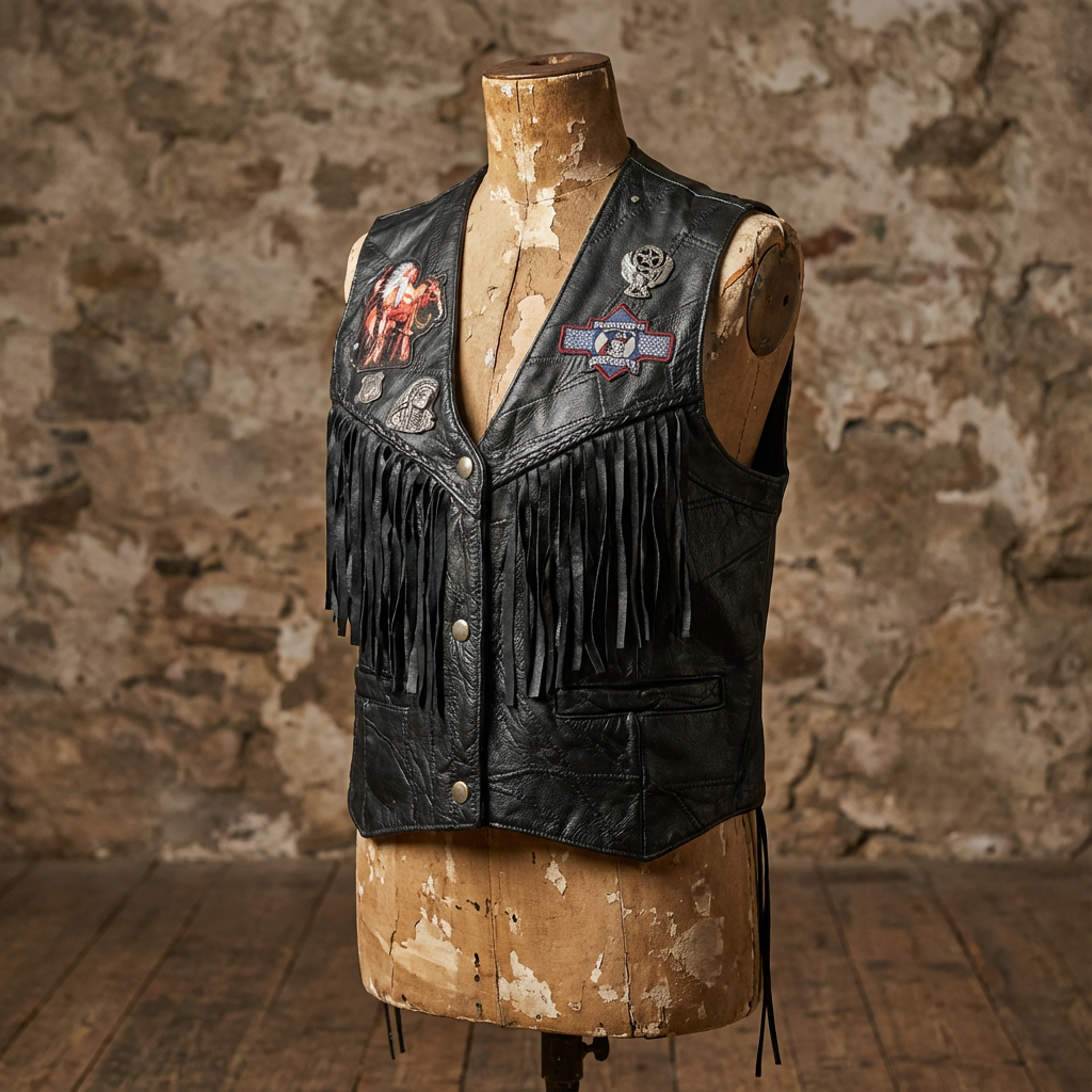 Leather unique Vest