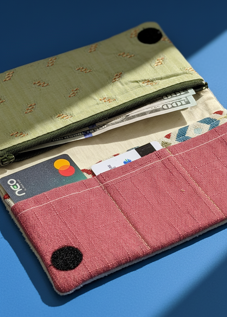 Upcycled Soft wallet