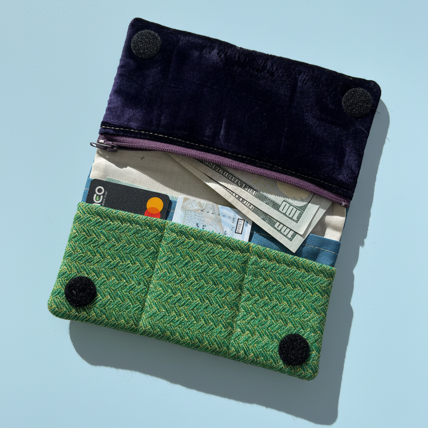 Upcycled Soft wallet