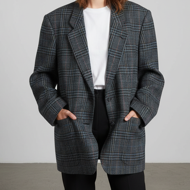 Plaid blazer