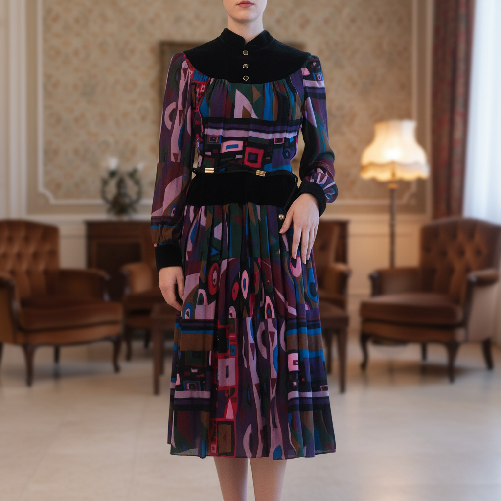 Velvet Classic 70's dress