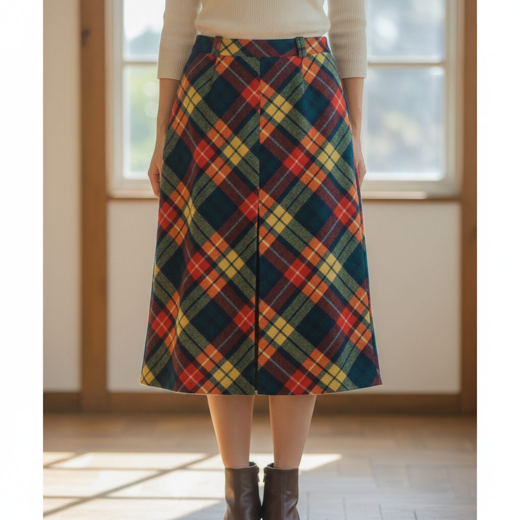 Plaid 70's skirt