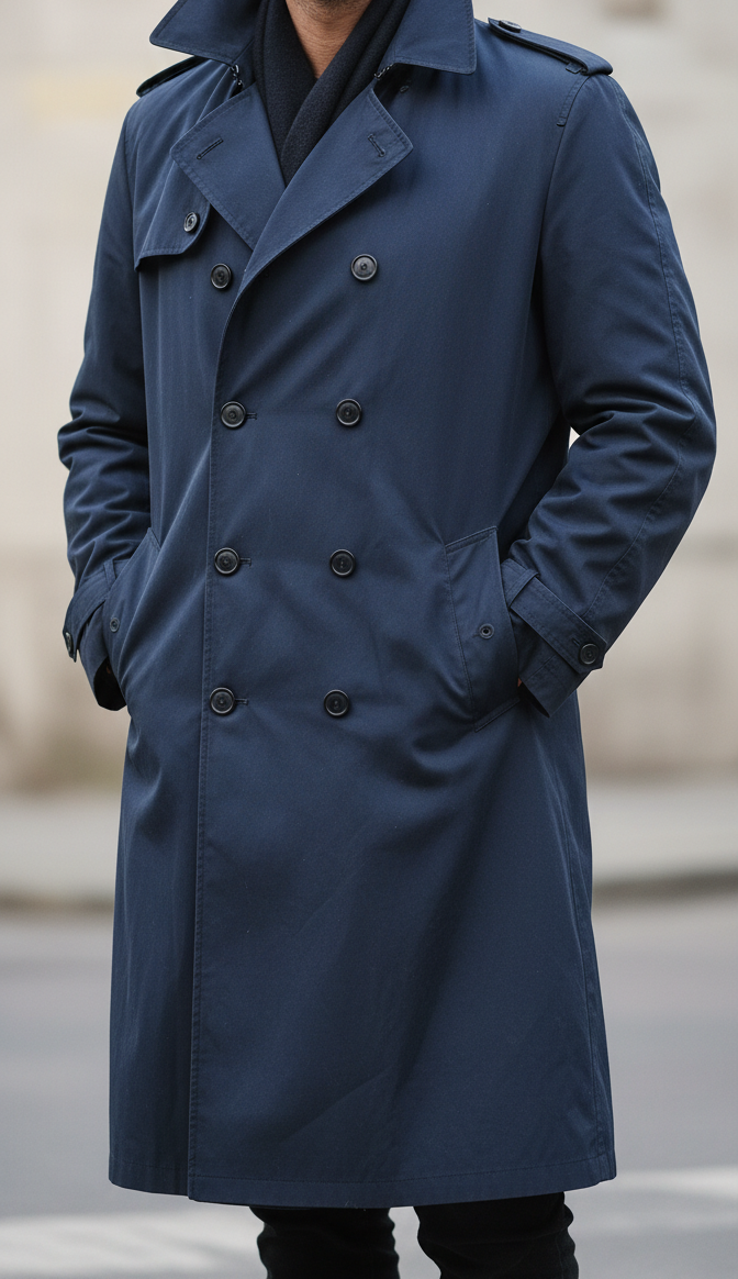 Navy blue 90's coat