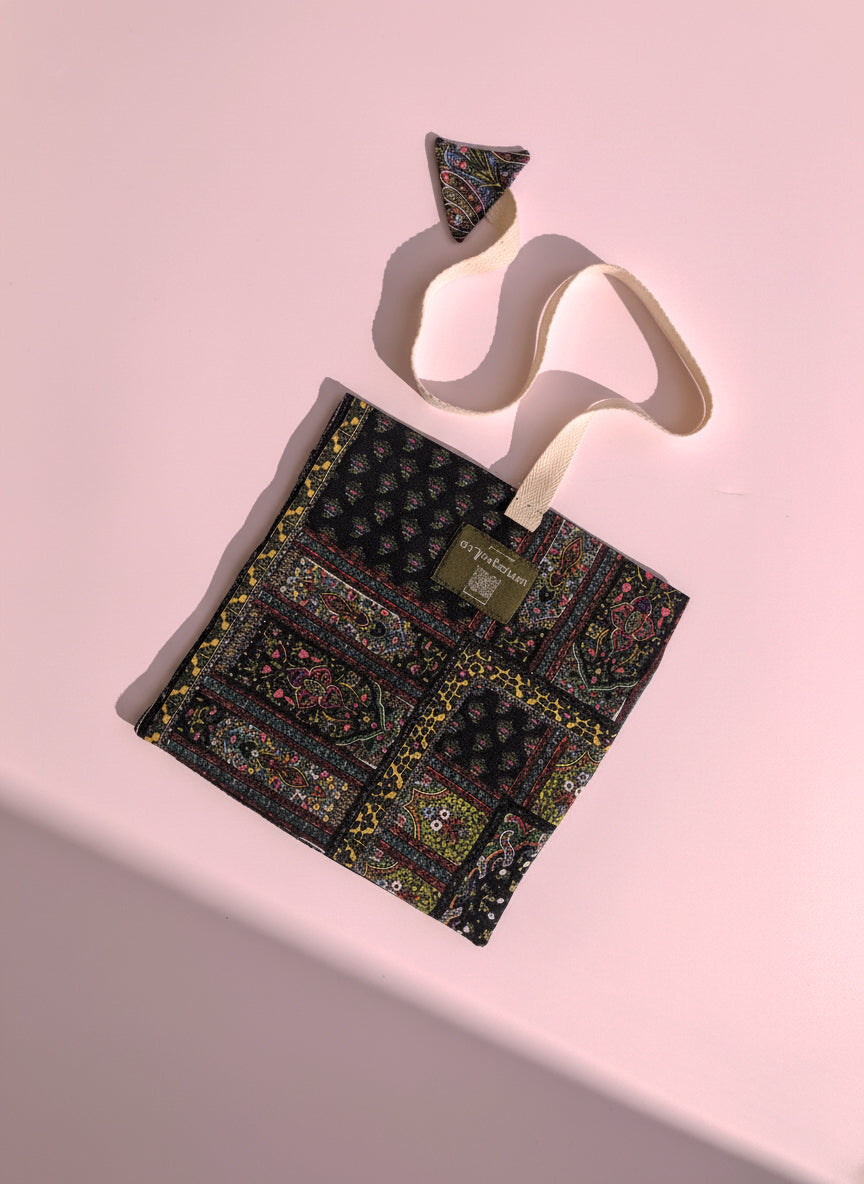 Upcycled multipurpose devil tail pouch