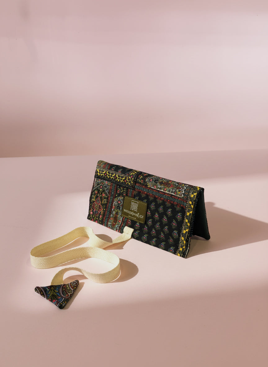 Upcycled multipurpose devil tail pouch