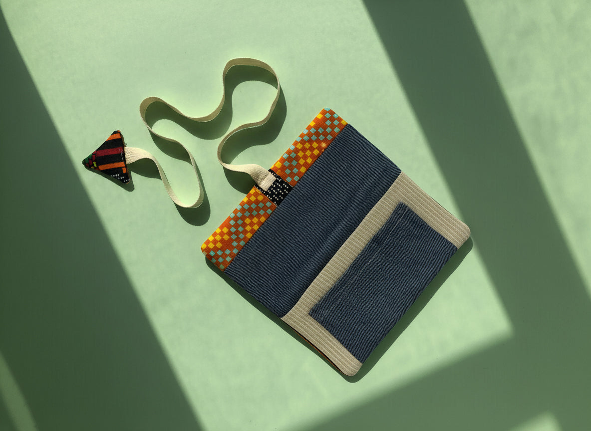 Upcycled multipurpose devil tail pouch