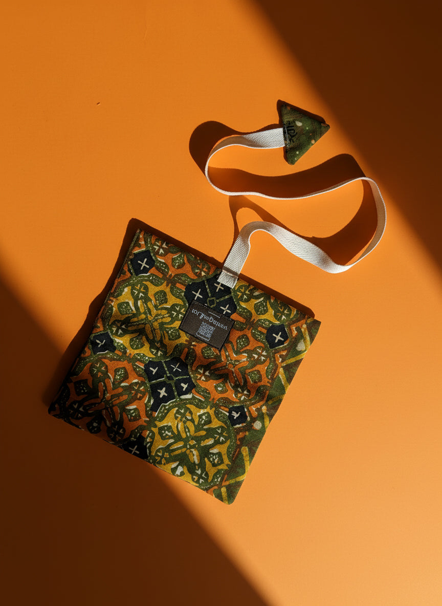 Upcycled multipurpose devil tail pouch