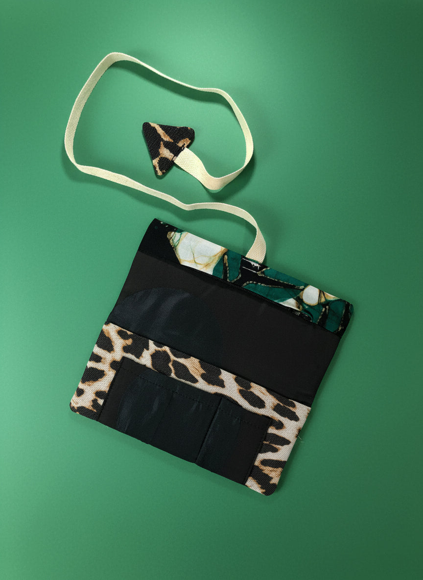 Upcycled multipurpose devil tail pouch