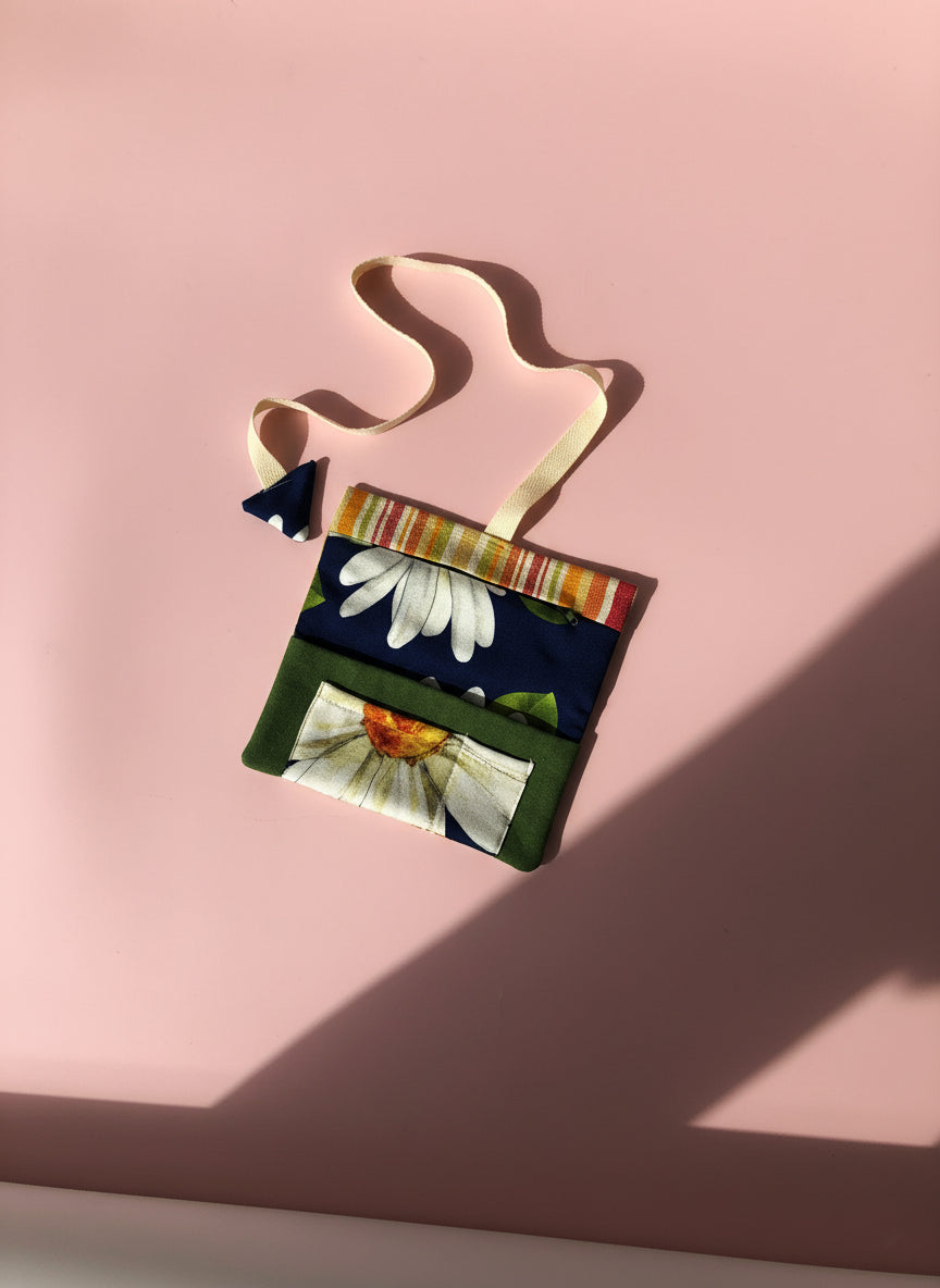 Upcycled multipurpose devil tail pouch