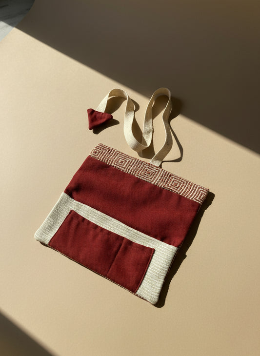 Upcycled multipurpose devil tail pouch