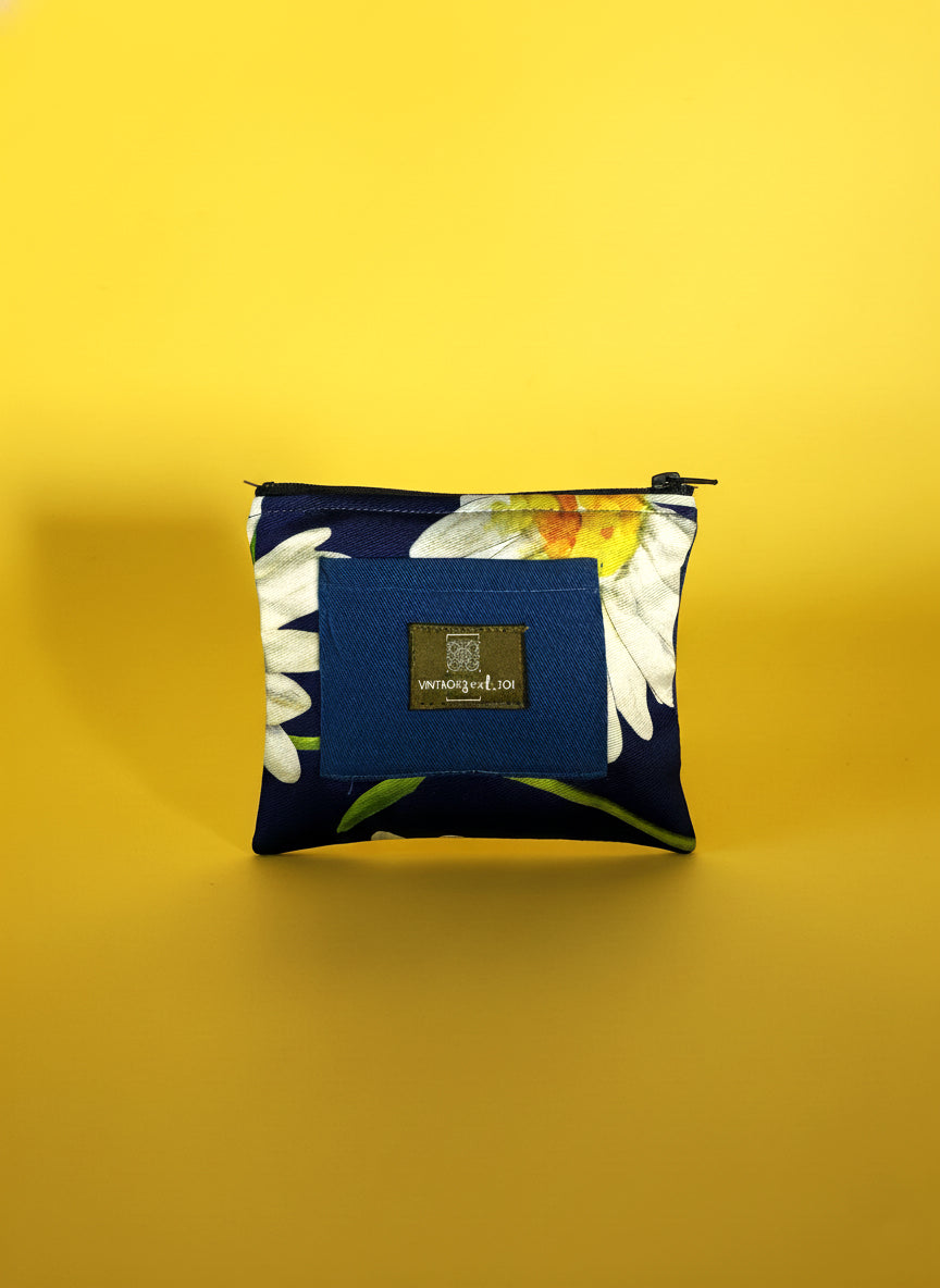Upcycled mini-pouch