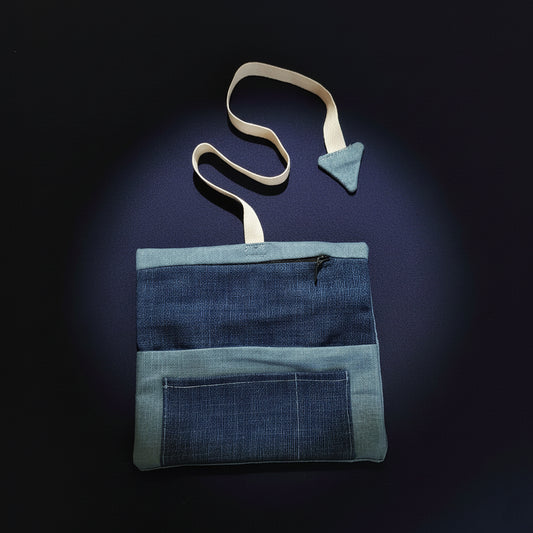 Upcycled multipurpose devil tail pouch