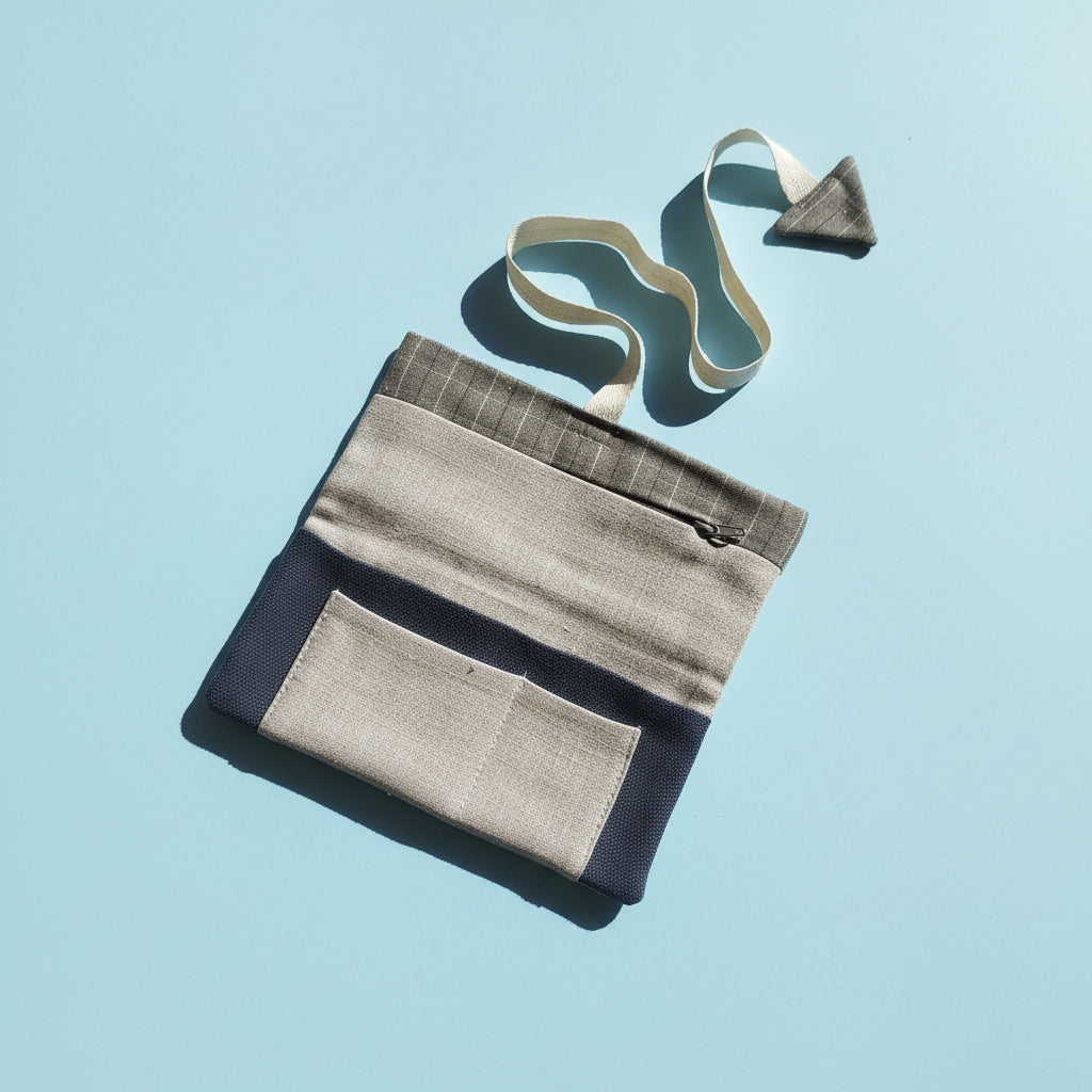 Upcycled multipurpose devil tail pouch