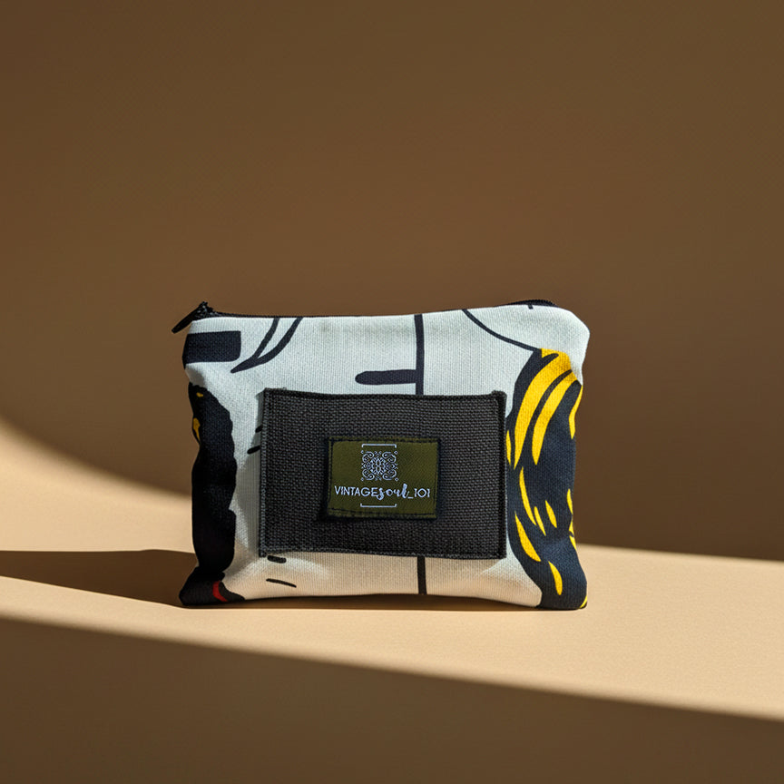 Upcycled mini-pouch
