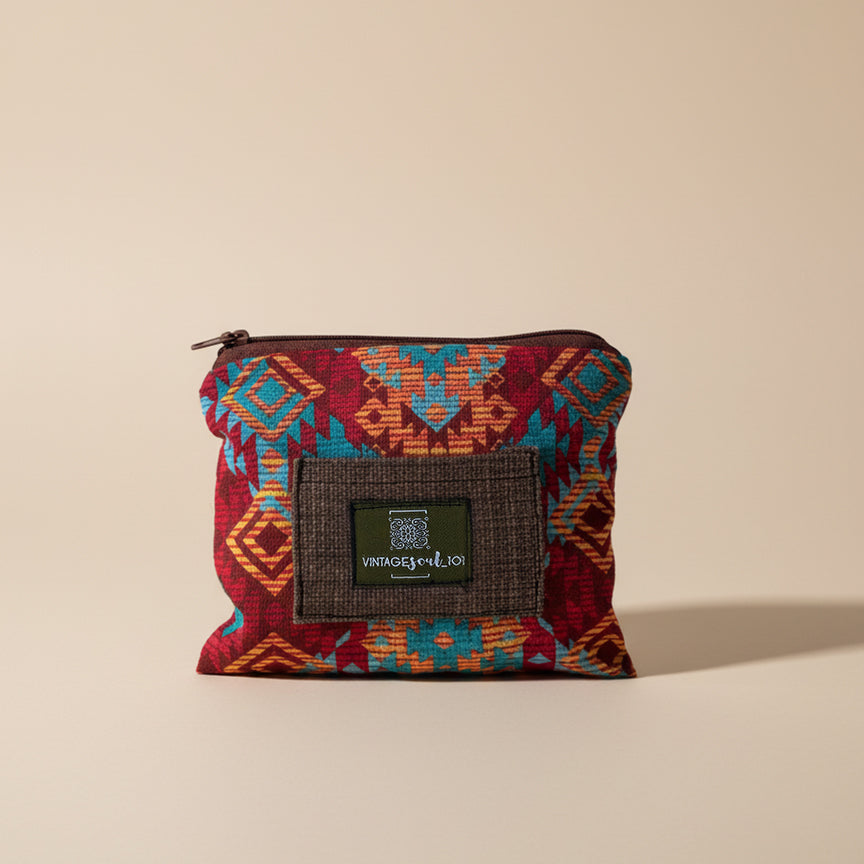 Upcycled mini-pouch