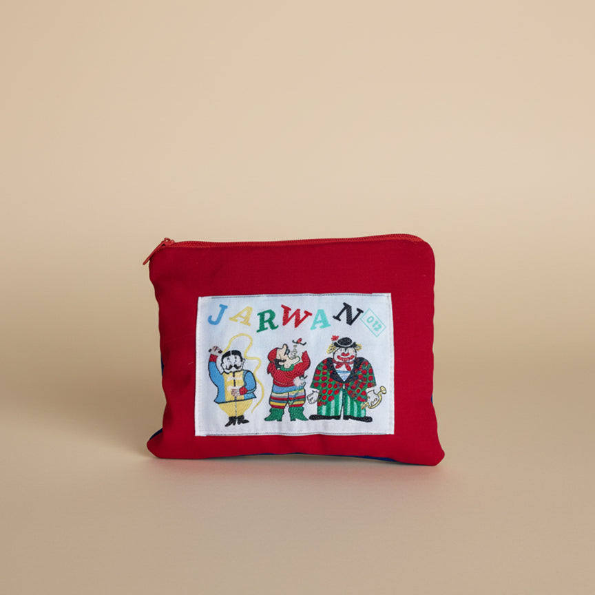 Upcycled mini-pouch