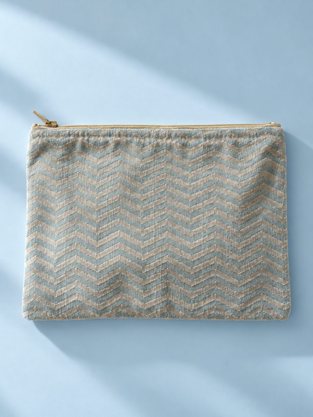 Sage & Chevron Zip Mini Purse