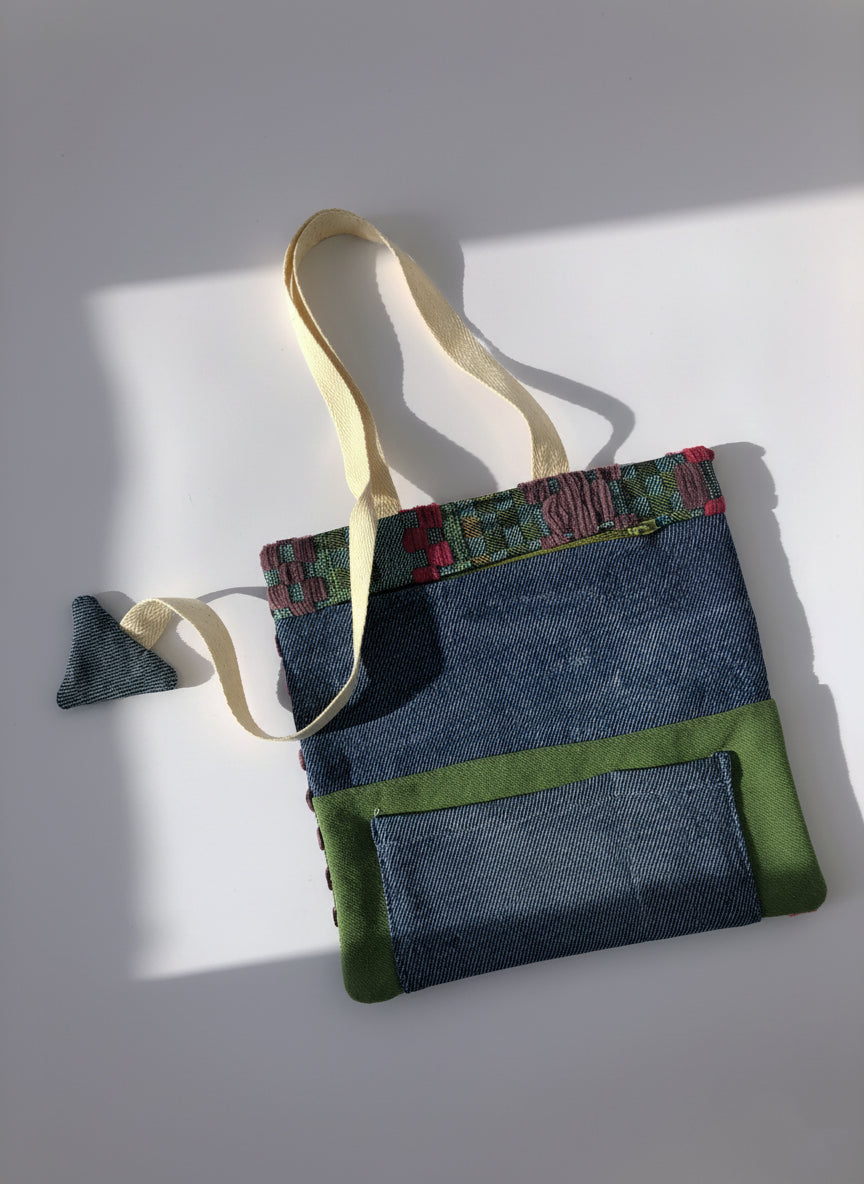 Upcycled multipurpose devil tail pouch