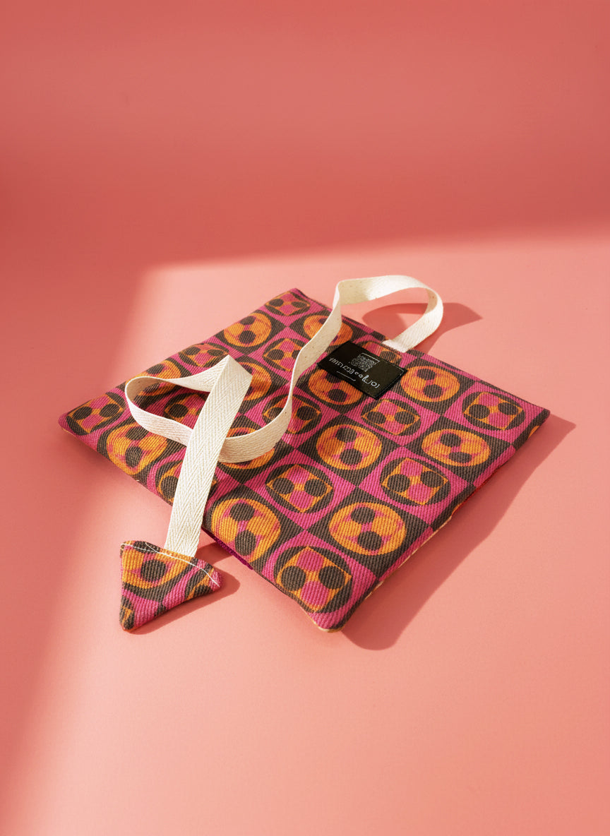 Upcycled multipurpose devil tail pouch