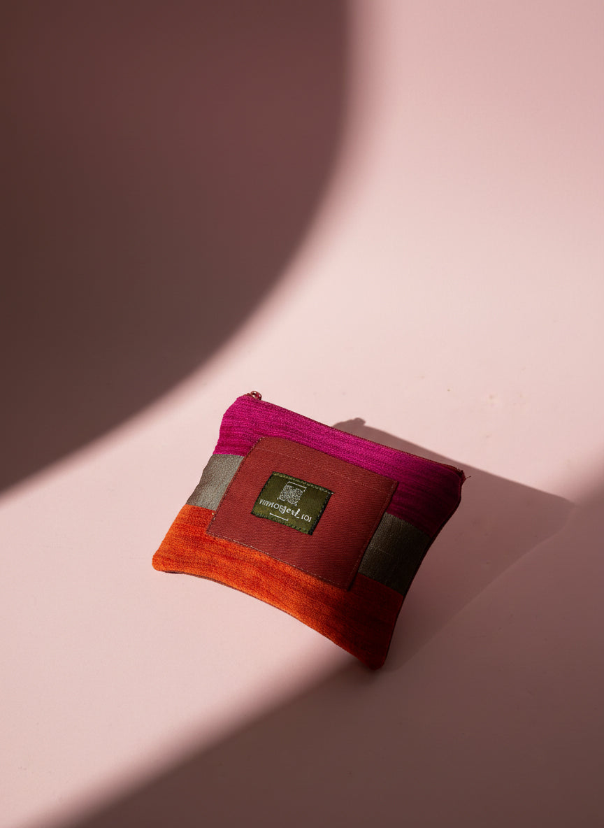 Upcycled mini-pouch