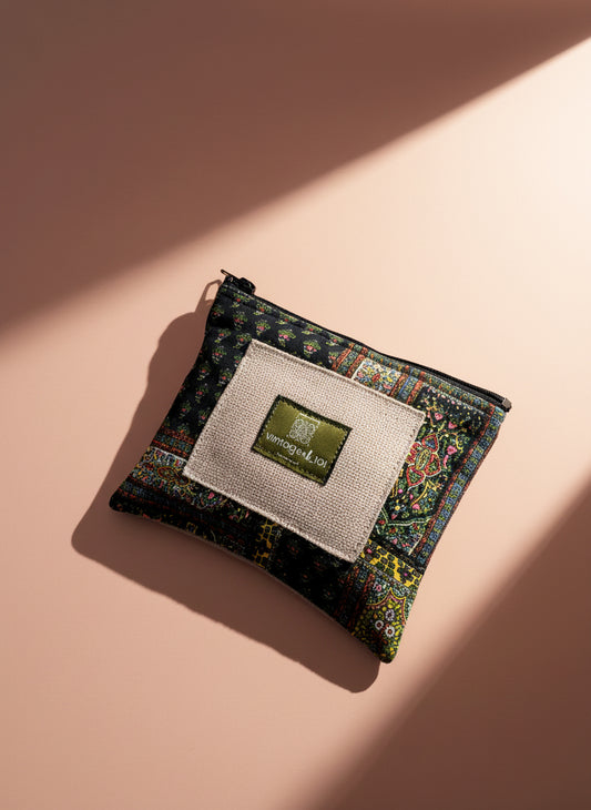 Upcycled mini-pouch