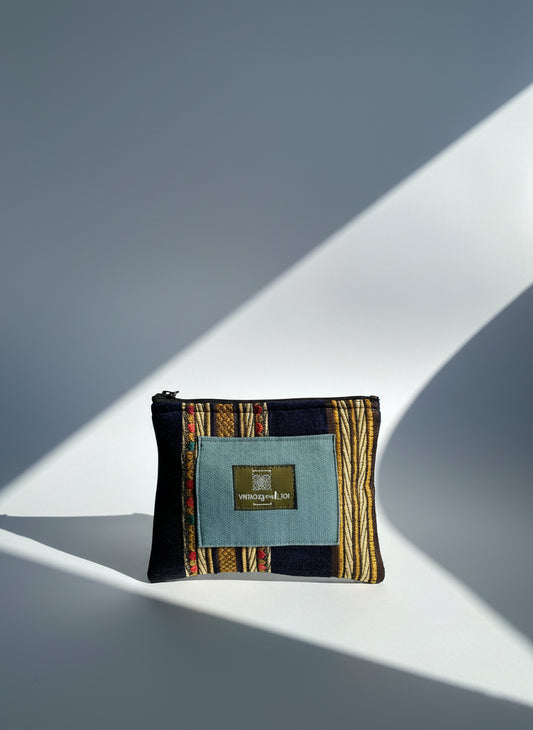Upcycled mini-pouch