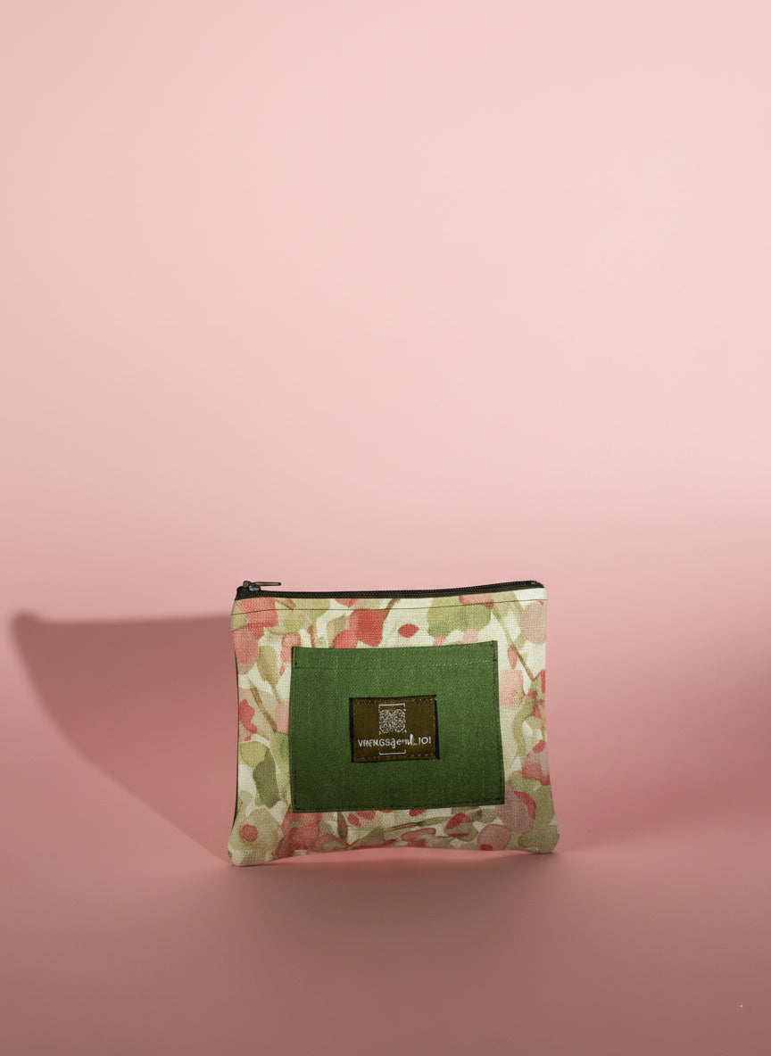 Upcycled mini-pouch
