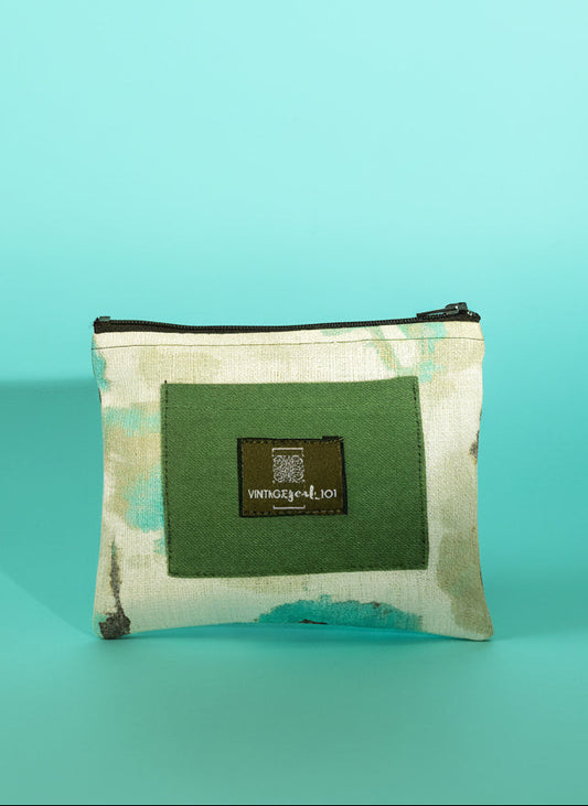 Upcycled mini-pouch