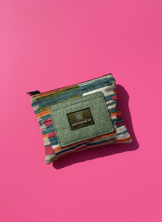 Upcycled mini-pouch