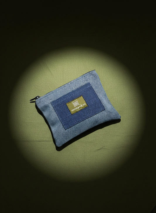 Upcycled mini-pouch