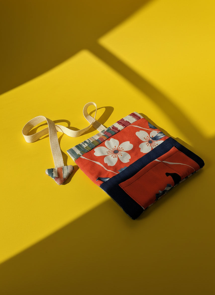 Upcycled multipurpose devil tail pouch