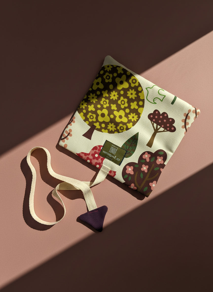 Upcycled multipurpose devil tail pouch